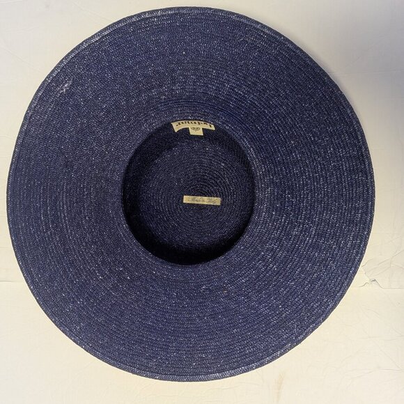 Vintage Betmar Hat Straw Wide Brim Polka Dot Bow Derby Church Easter Prep Girly - Picture 3 of 7